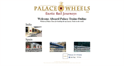 Desktop Screenshot of palaceonwheels.net